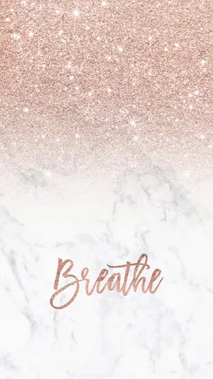 Rose Gold Marble Inspirational Wallpaper Wallpaper