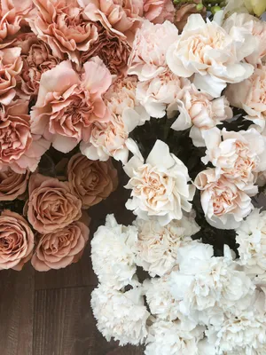 Rose Gold Pastel Floral Arrangement Wallpaper