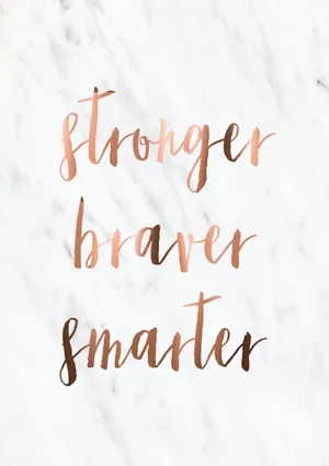 Rose Gold Quotes Smarter Wallpaper