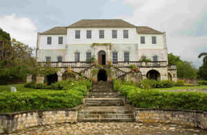 Rose Hall Great House Afternoon Sky Wallpaper