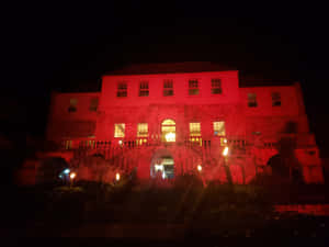 Rose Hall Great House Night Red Lights Wallpaper