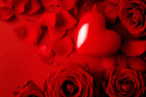 Rose Heart - A Beautiful Symbol Of Love And Passion Wallpaper