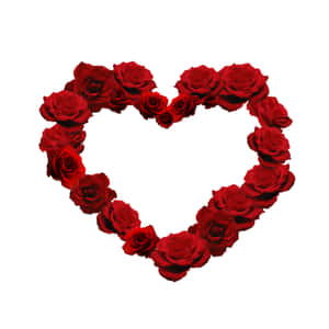 Rose Heart - A Symbol Of Love And Romance Wallpaper