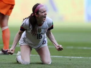 Rose Lavelle In Action. Playing With Strength And Skill Wallpaper