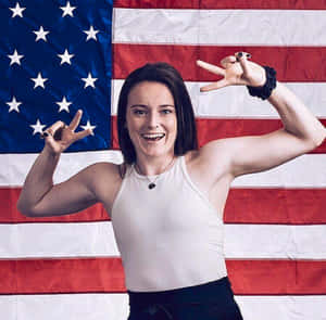 Rose Lavelle Patriotic Portrait Wallpaper
