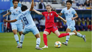 Rose Lavelle Soccer Match Action Wallpaper