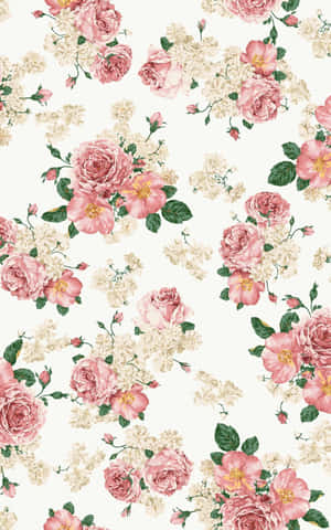 Rose Pattern Wallpaper Wallpaper