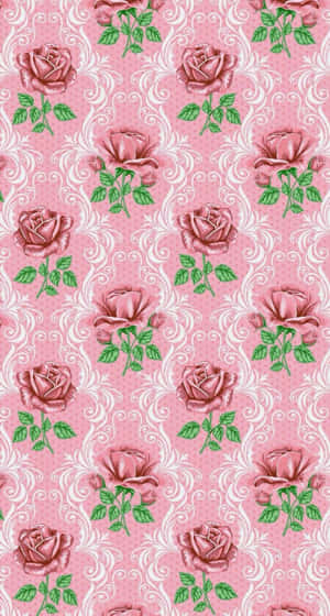 Rose Pattern Wallpaper Wallpaper