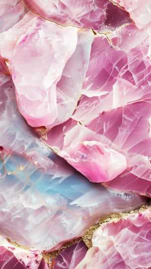 Rose Quartz Crystal Texture Wallpaper