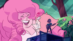 Rose Quartzand Pearl Cartoon Network Scene Wallpaper