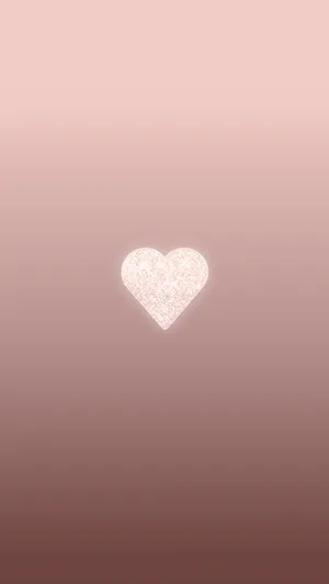 Rosegold Heart Cute Iphone Lock Screen Wallpaper