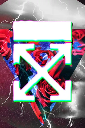 Roses And Lightning Off White Iphone Wallpaper