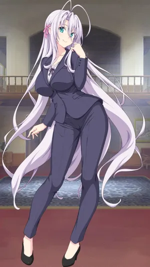 Rossweisse Highschool Dx D Character Pose Wallpaper