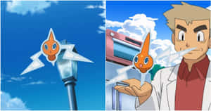 Rotom With Oak Wallpaper