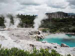 Rotorua Geothermal Parkand Hotel Wallpaper