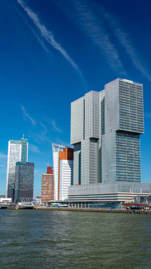 Rotterdam Skyline De Rotterdam Building Wallpaper