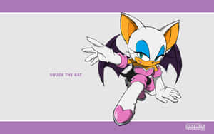 Rouge The Bat In Action Wallpaper