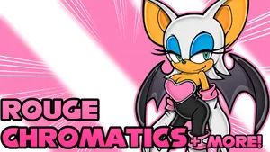 Rouge The Bat Posing Confidently In The Spotlight Wallpaper