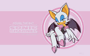 Rouge The Bat Striking A Powerful Pose Wallpaper