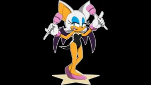 Rougethe Bat Character Pose Wallpaper