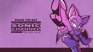 Rougethe Bat Sonic Channel Artwork Wallpaper