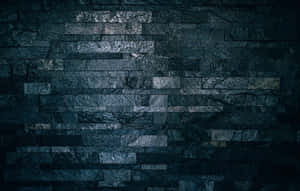 Rough Texture Black And Grey Bricks Wallpaper