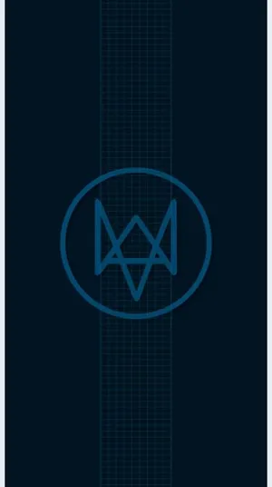 Round Logo Of Watch Dogs Iphone Wallpaper