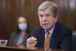 Roy Blunt At A Meeting Wallpaper