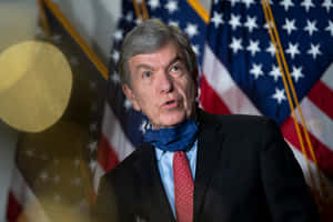 Roy Blunt Blue Face Mask Wallpaper