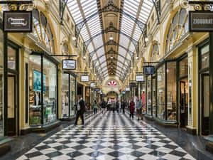 Royal Arcade Melbourne Interior Wallpaper