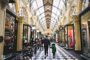 Royal Arcade Melbourne Interior Wallpaper