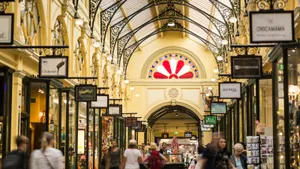 Royal Arcade Melbourne Interior Shopping Wallpaper