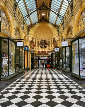 Royal Arcade Melbourne Interior View Wallpaper