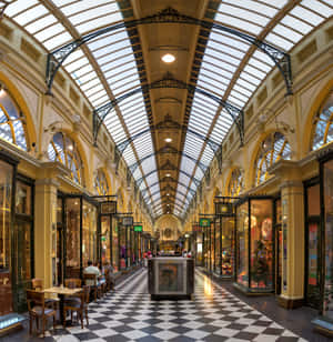 Royal Arcade Melbourne Interior View Wallpaper