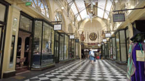 Royal Arcade Melbourne Interior View Wallpaper