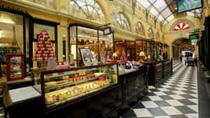 Royal Arcade Melbourne Shops Interior Wallpaper