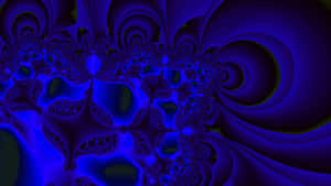 Royal Blue Abstract Fractal Wallpaper
