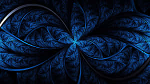 Royal Blue Abstract Fractal Wallpaper