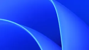 Royal Blue Abstract Waves Wallpaper