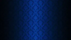Royal Blue Damask Pattern Wallpaper