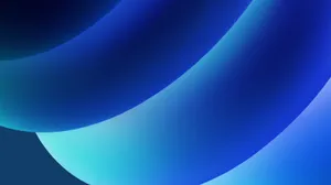 Royal Blue Gradient Waves Wallpaper