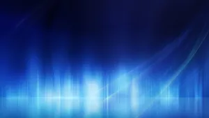 Royal Blue Light Waves Wallpaper