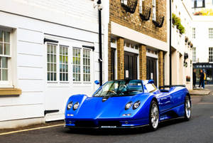 Royal Blue Pagani Zonda Wallpaper