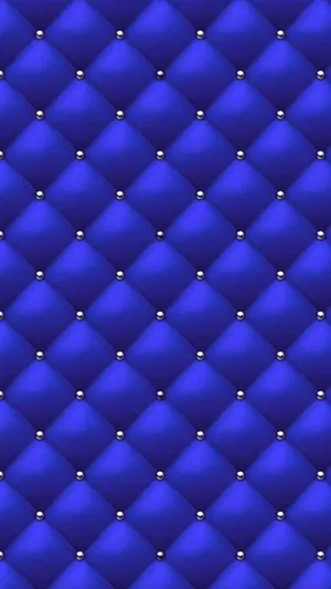 Royal Blue Quilted Texture Wallpaper