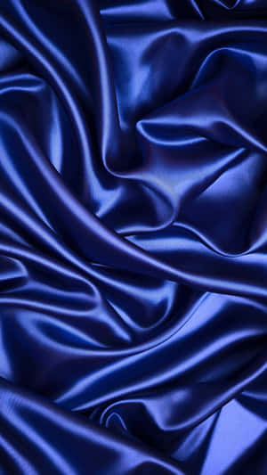 Royal Blue Satin Fabric Wallpaper