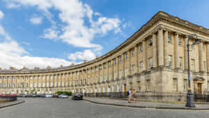 Royal Crescent Bath U K Wallpaper