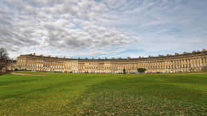 Royal Crescent Bath U K Landscape Wallpaper