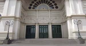 Royal Exhibition Building Entrance Architecture Wallpaper