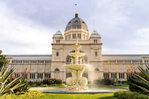 Royal Exhibition Buildingand Fountain Wallpaper