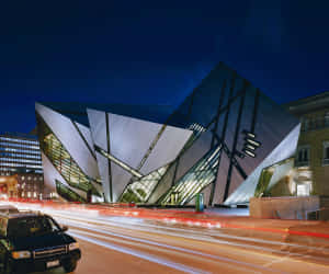 Royal Ontario Museum Exterior Night Wallpaper